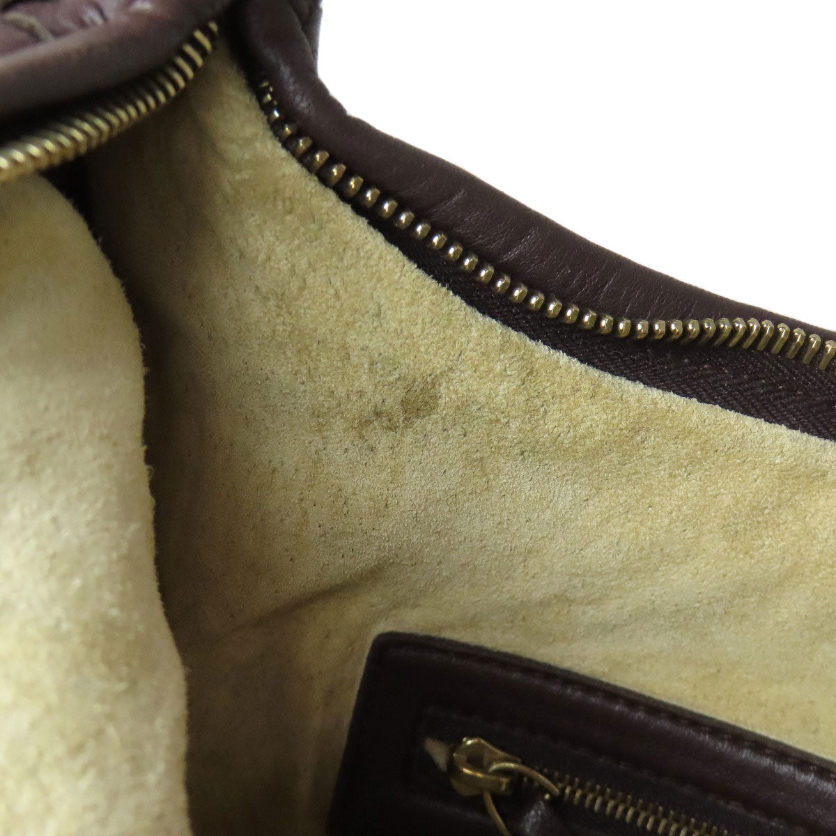 BOTTEGA VENETA – Intrecciato “One Belt” Shoulder Bag – Brown Calfskin –