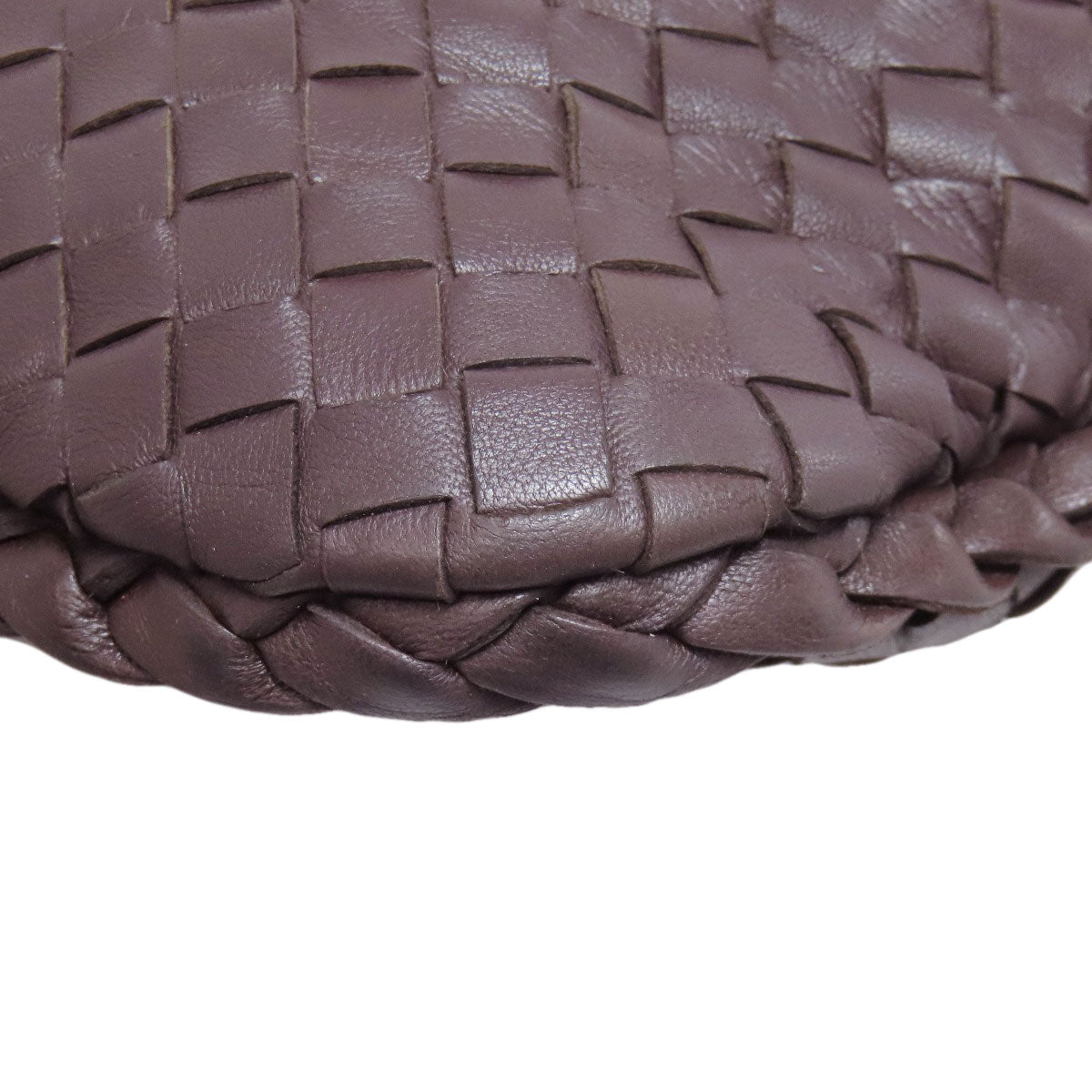 BOTTEGA VENETA – Intrecciato “One Belt” Shoulder Bag – Brown Calfskin –