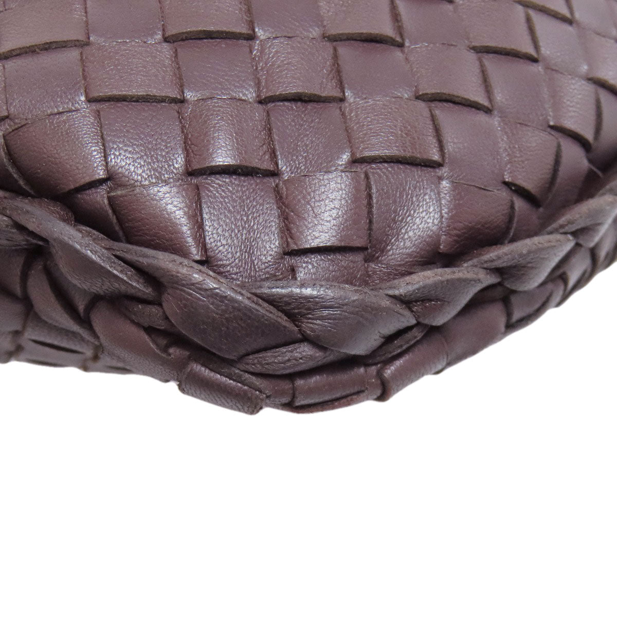 BOTTEGA VENETA – Intrecciato “One Belt” Shoulder Bag – Brown Calfskin –