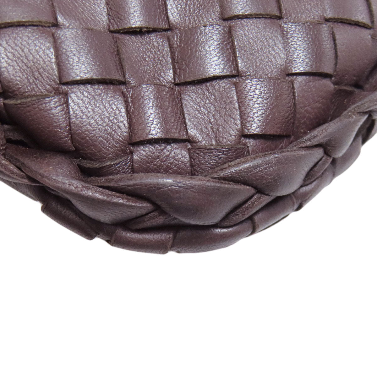 BOTTEGA VENETA – Intrecciato “One Belt” Shoulder Bag – Brown Calfskin –