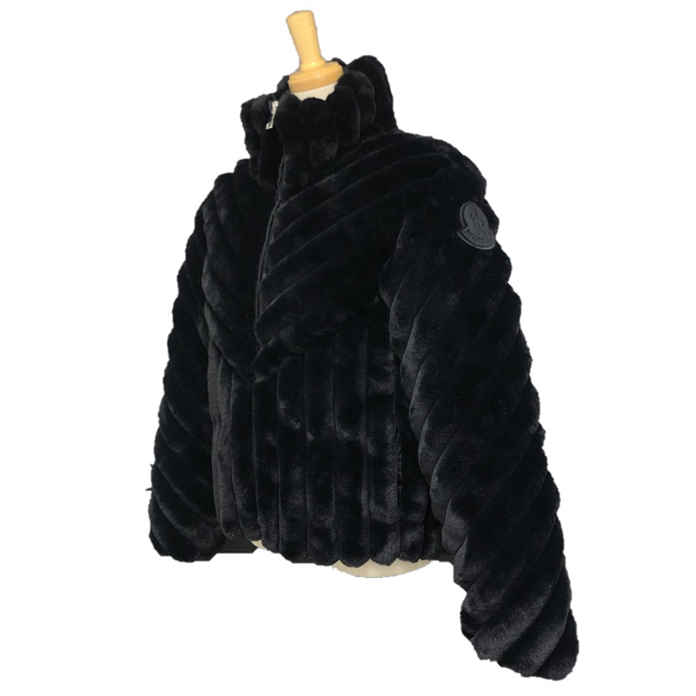 MONCLER – PEDRIX Girls Velvet Down Jacket – Black Polyester – Size 00 –