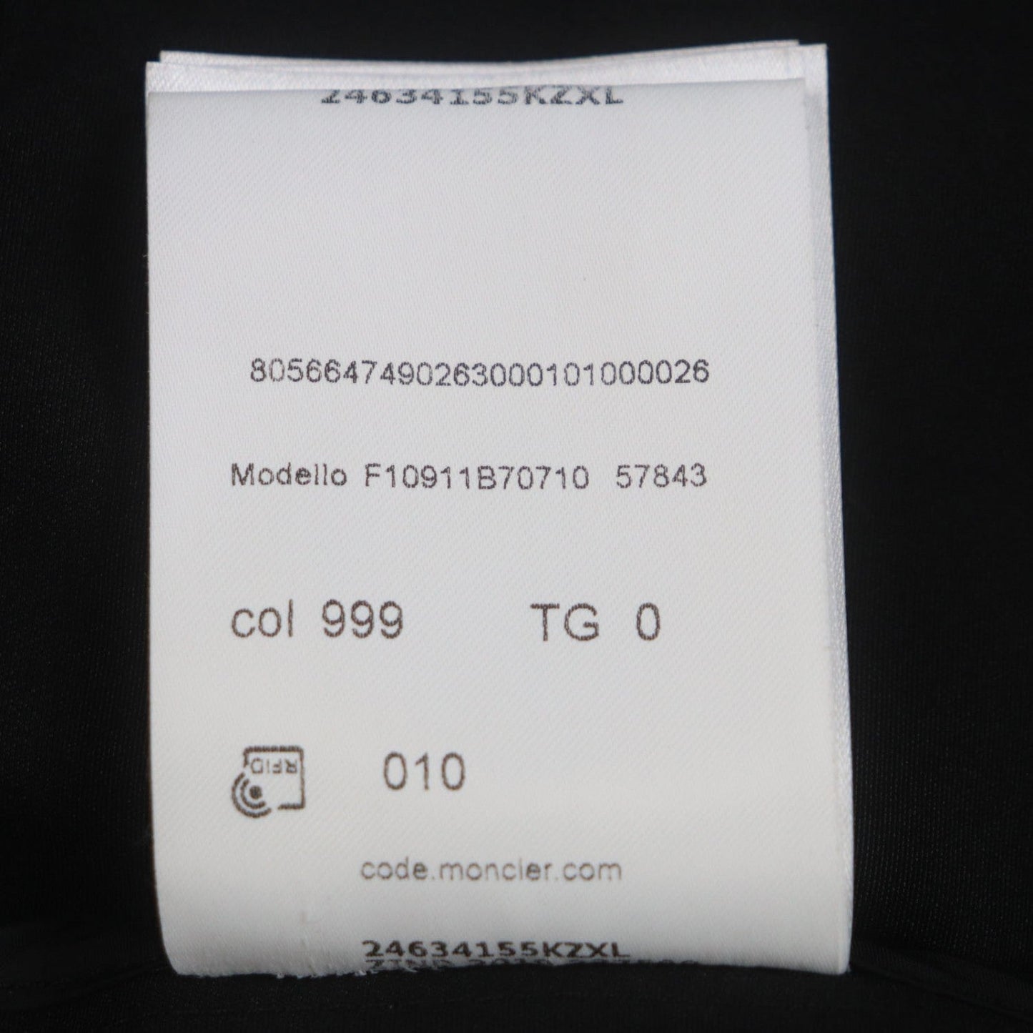 MONCLER – RANCE Mountain Hoodie – Black Polyester – Men’s Size 0 –