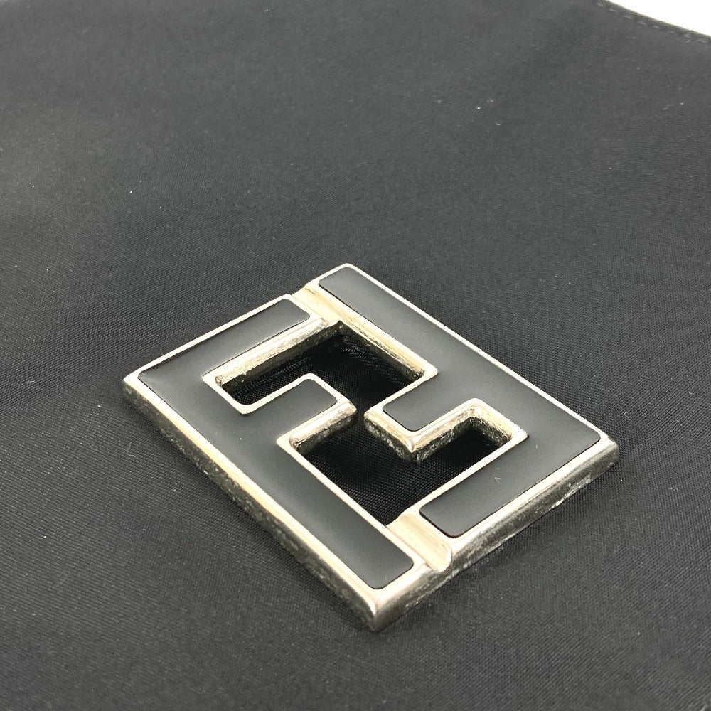 FENDI – FF Logo Nylon Shoulder Bag – Black