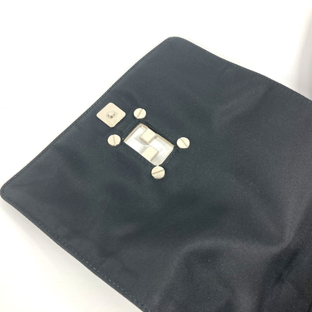 FENDI – FF Logo Nylon Shoulder Bag – Black