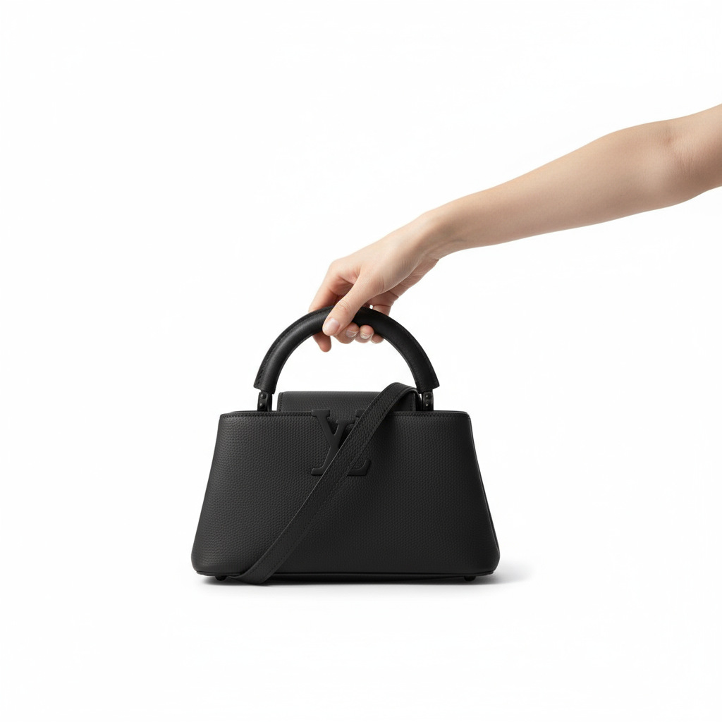 Louis Vuitton– Capucines EW (East-West silhouette )Mini