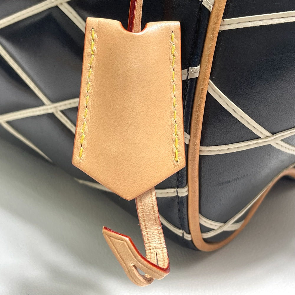 LOUIS VUITTON Martage Dock BB Black Lambskin