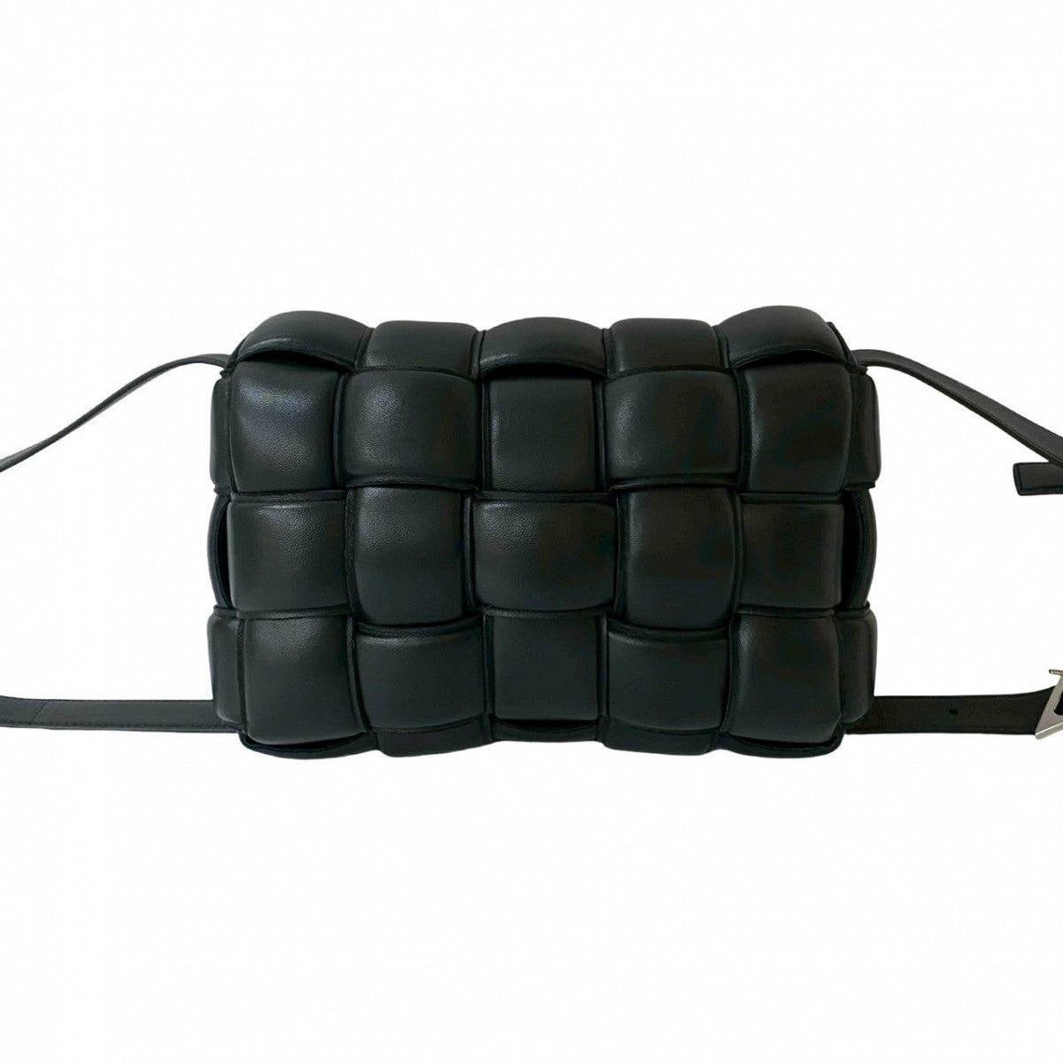 BOTTEGA VENETA – Padded Cassette Shoulder Bag – Black Leather –