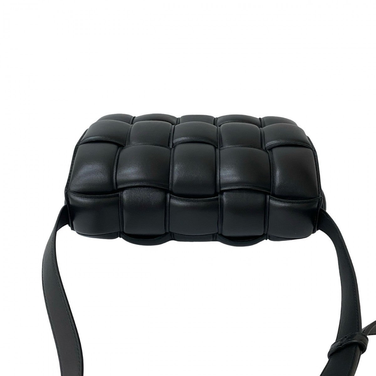 BOTTEGA VENETA – Padded Cassette Shoulder Bag – Black Leather –