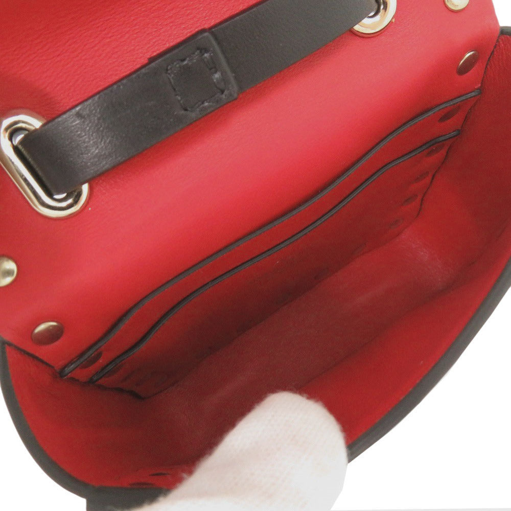 VALENTINO GARAVANI – Rockstud Shoulder Bag – Black Leather