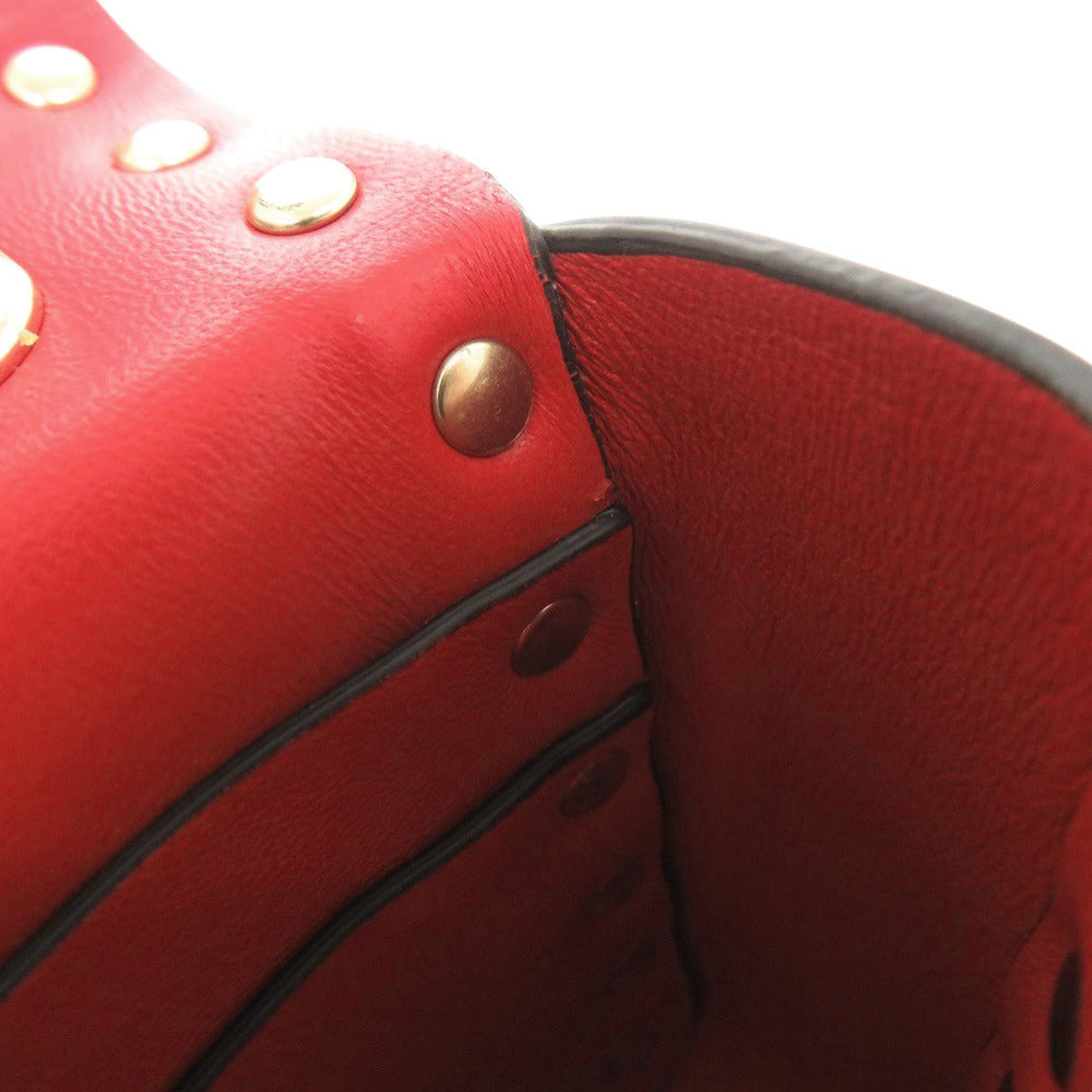 VALENTINO GARAVANI – Rockstud Shoulder Bag – Black Leather