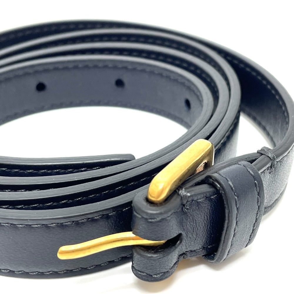 DIOR – Oblique Saddle Belt Pouch / Waist Bag – Leather × Canvas Navy