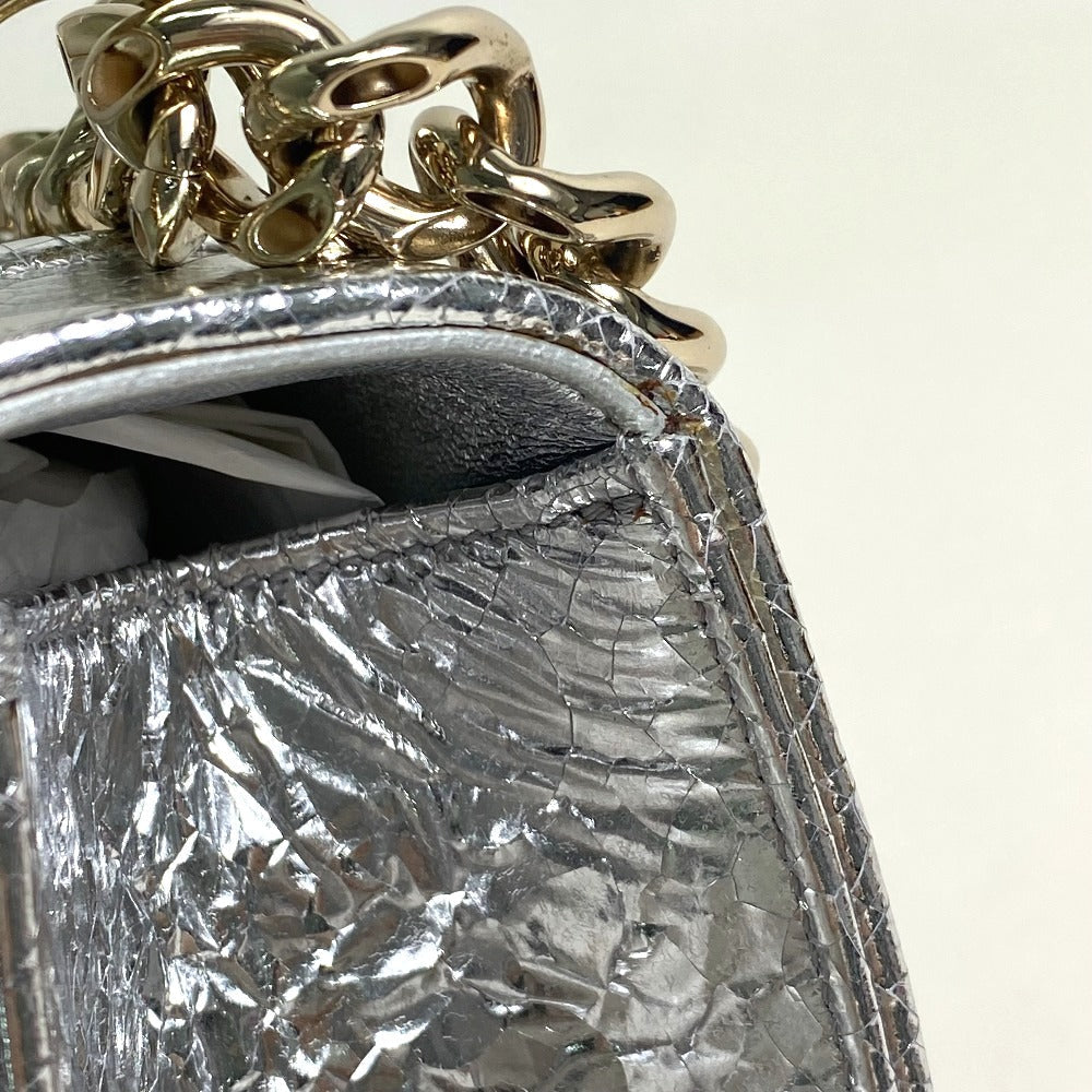 DIOR – Diorama Small Flap Shoulder Bag – Silver Leather