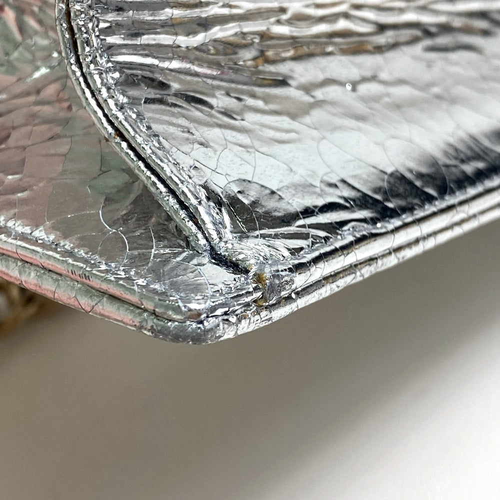 DIOR – Diorama Small Flap Shoulder Bag – Silver Leather