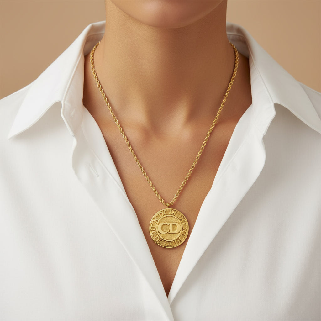 DIOR Metal Gold-finish metal Necklace