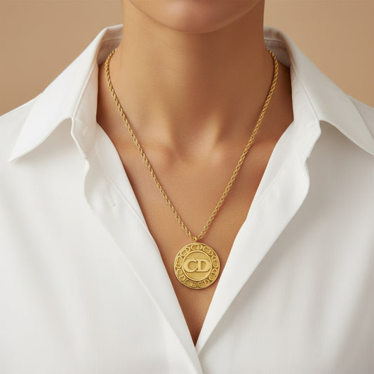 DIOR Metal Gold-finish metal Necklace