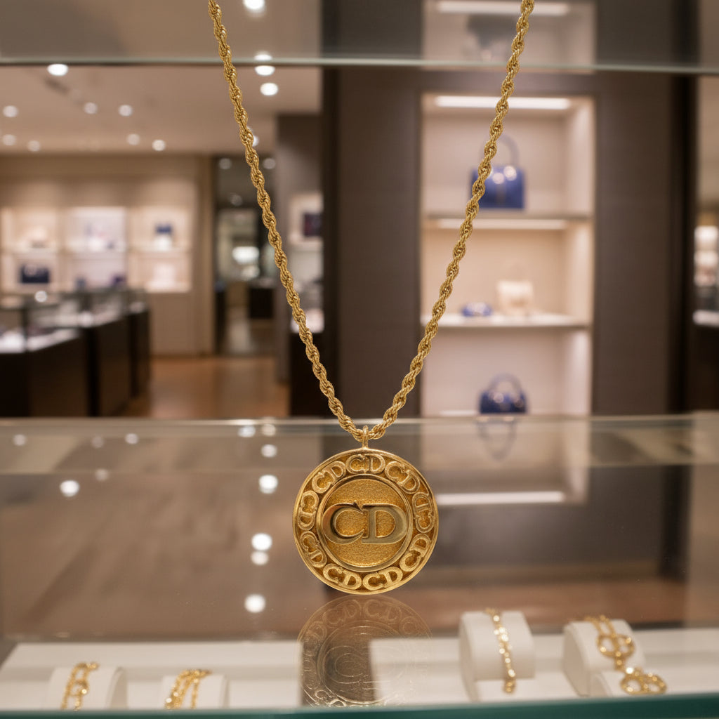 DIOR Metal Gold-finish metal Necklace