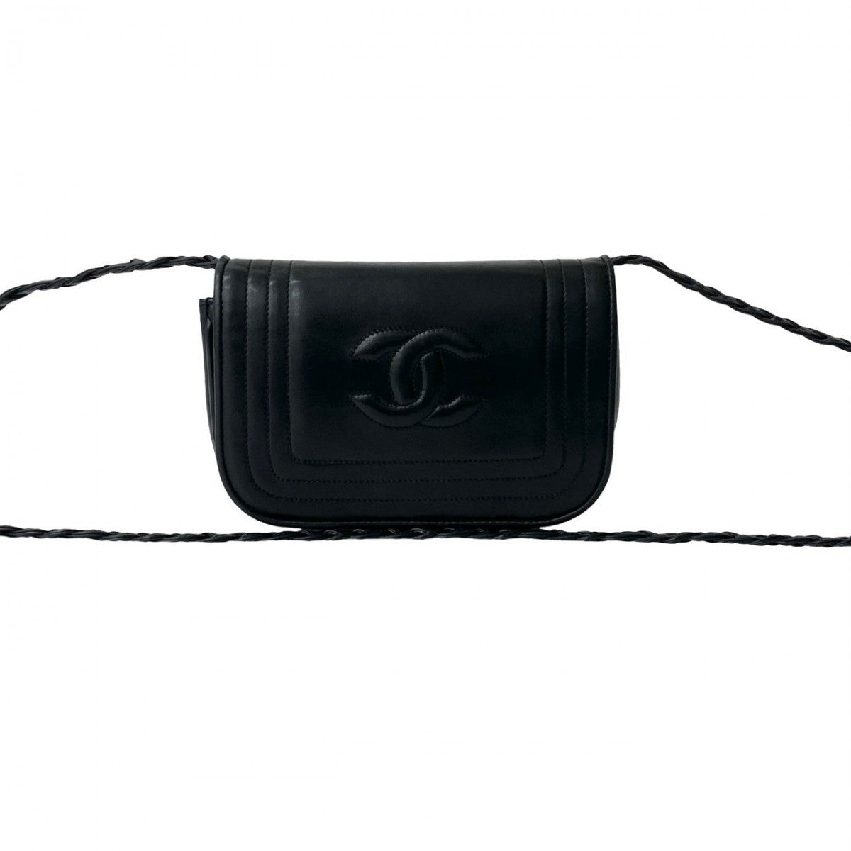 CHANEL – Lambskin Shoulder Bag – COCO Mark – Vintage