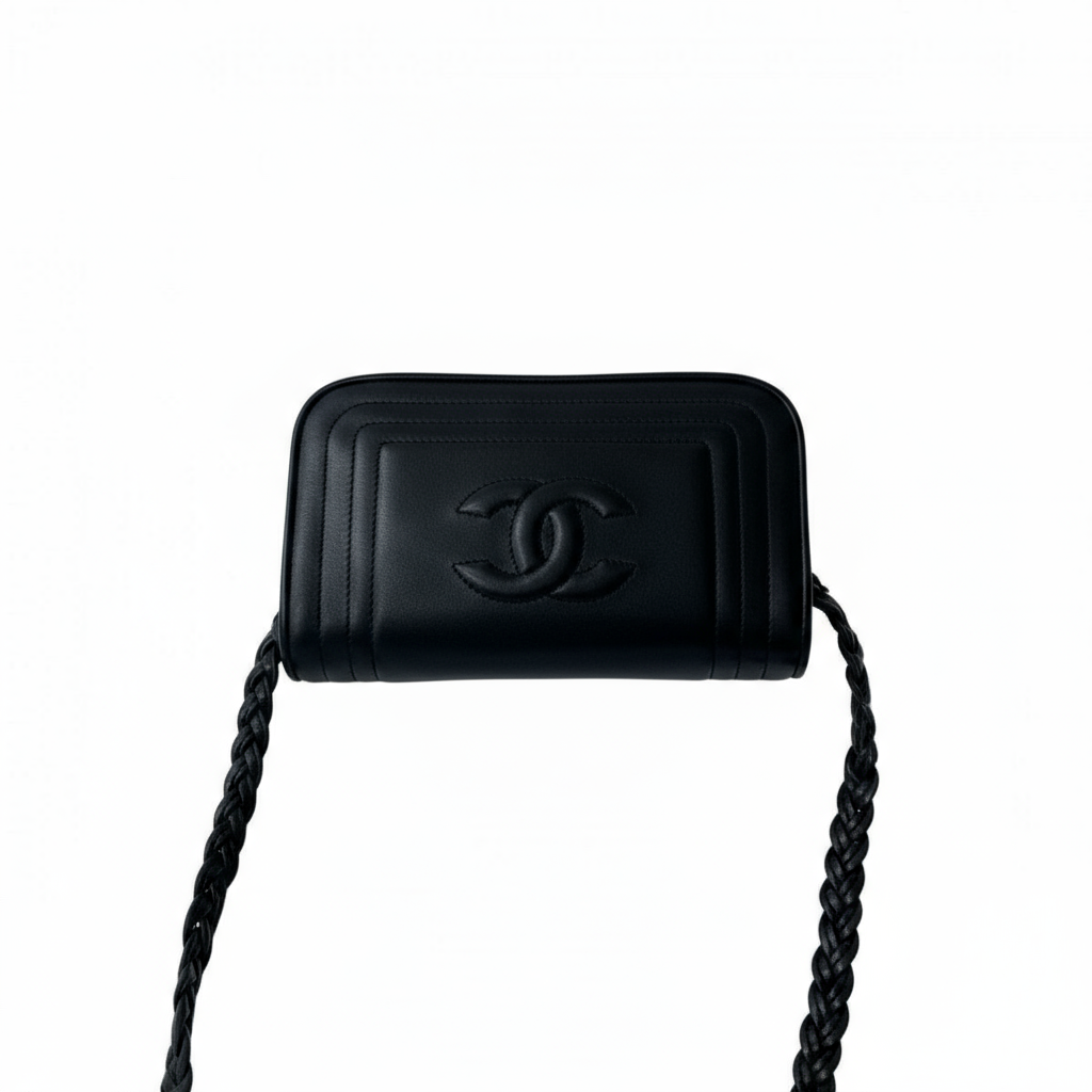 CHANEL – Lambskin Shoulder Bag – COCO Mark – Vintage