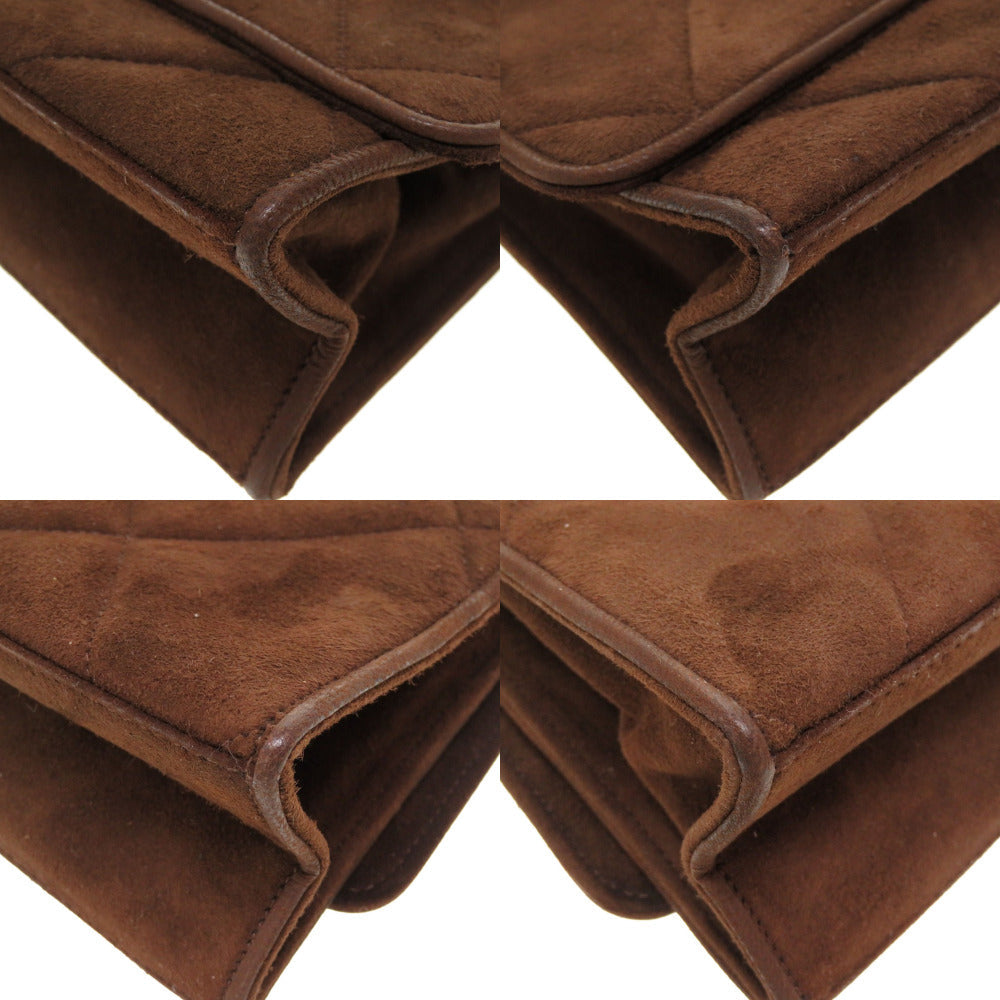 CHANEL – Matelassé Fringe COCO Mark Shoulder Bag – Brown Suede Leather