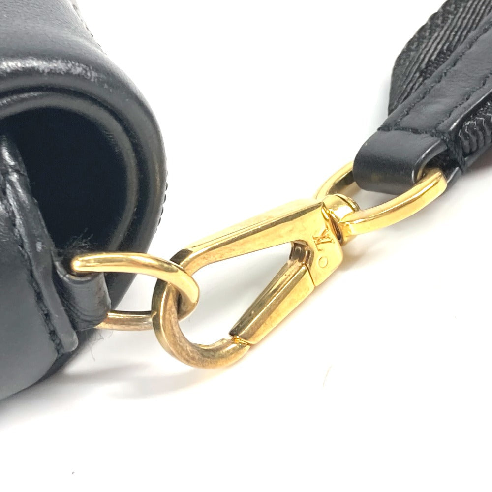 LOUIS VUITTON – Shoulder Bag – Monogram Bubblegram Wallet on Strap – Black Leather