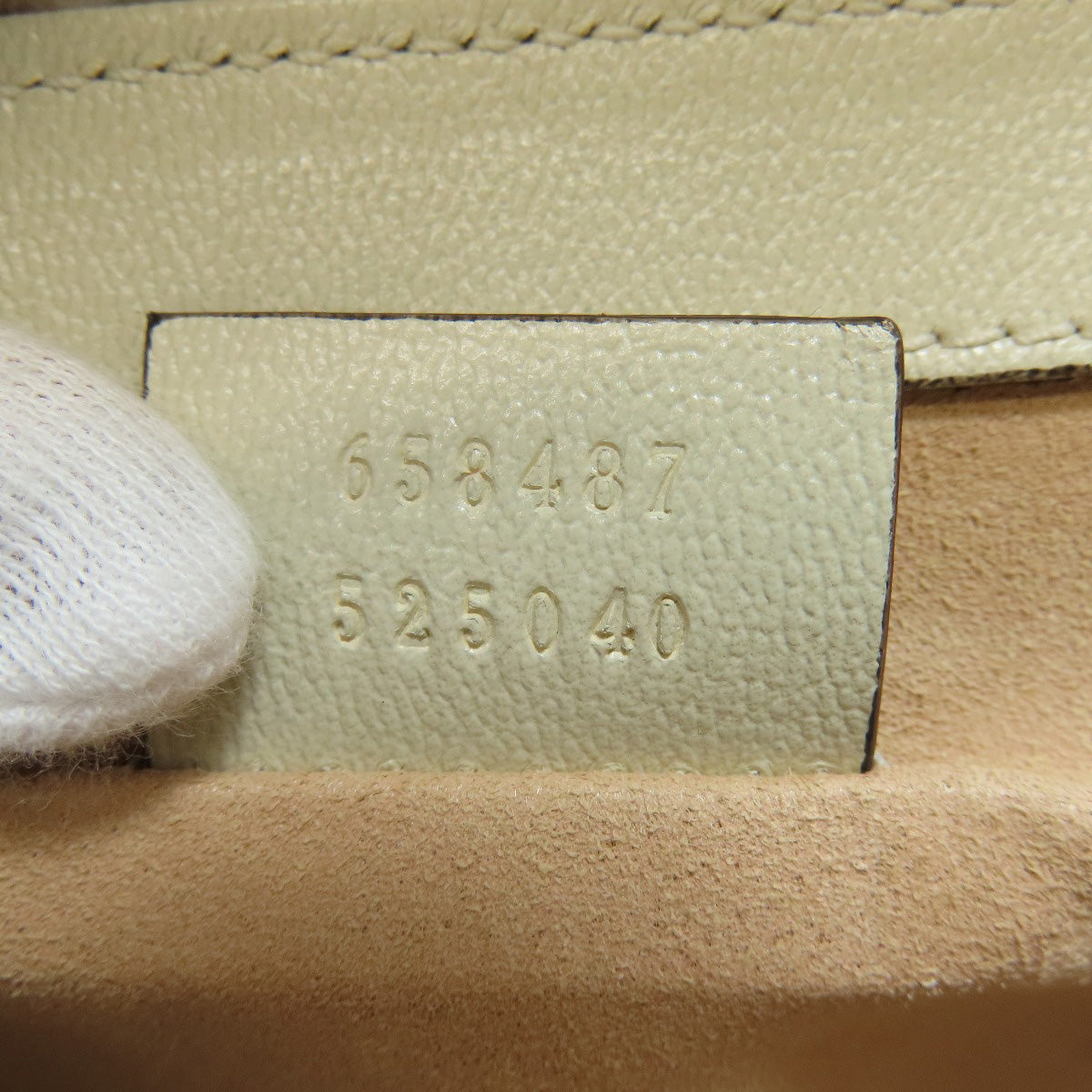 GUCCI – Brown GG Supreme PVC with Leather Trim 2-Way Handbag & Clutch