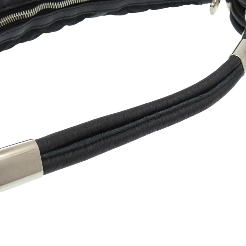 GUCCI – GG Logo One-Belt Fringe Bamboo Horsebit Hobo – Black Nylon – Modern Collection –