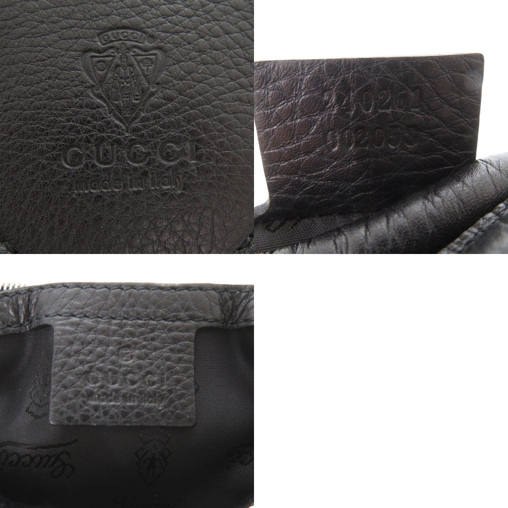 GUCCI – GG Logo One-Belt Fringe Bamboo Horsebit Hobo – Black Nylon – Modern Collection –