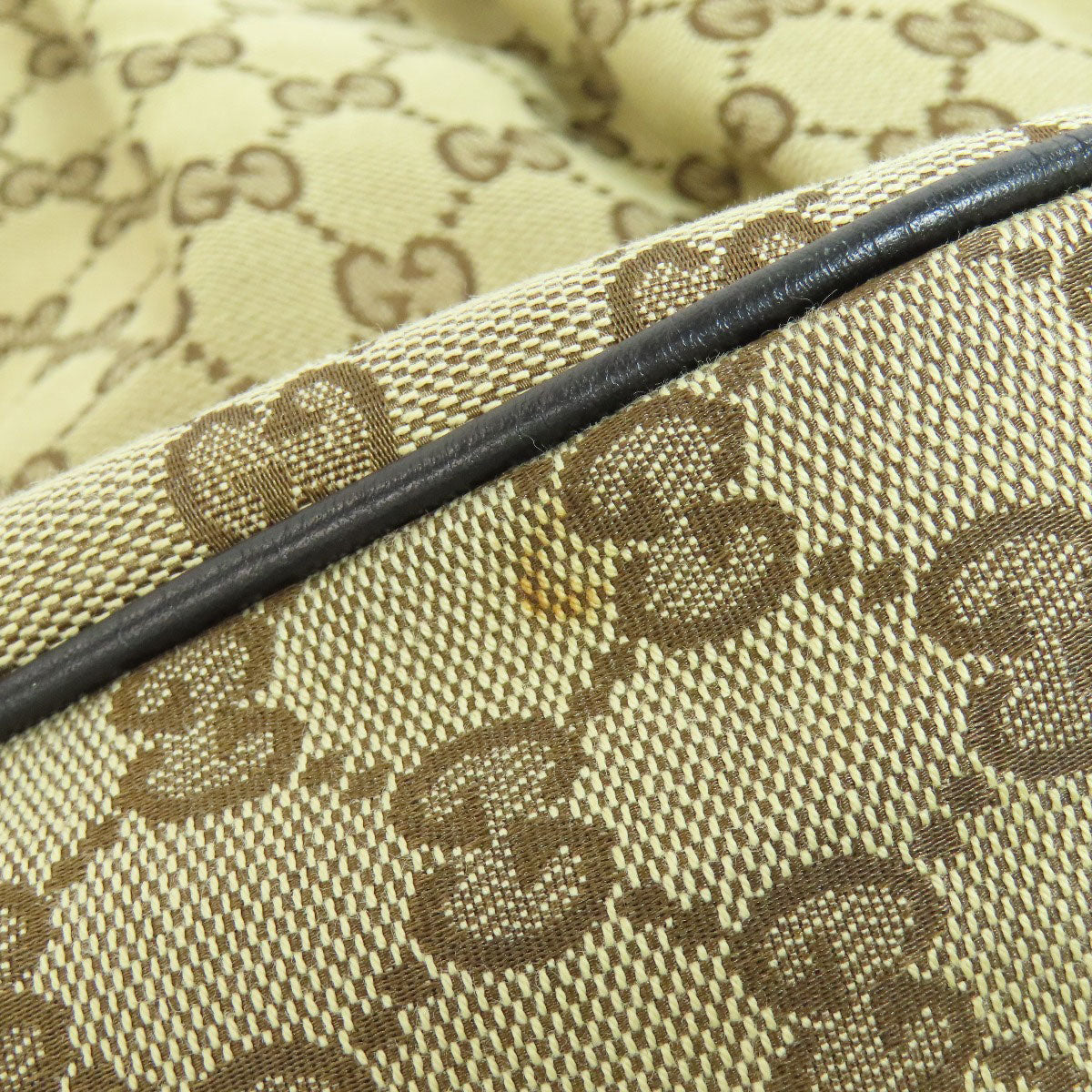 GUCCI Sukey Shoulder Bag GG Brown GG canvas with leather trim