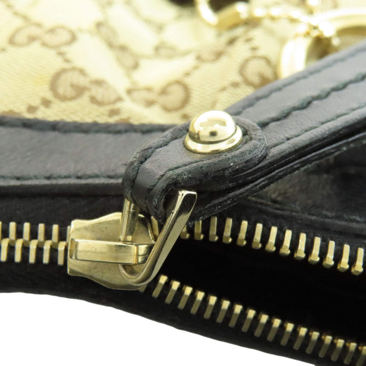 GUCCI Sukey Shoulder Bag GG Brown GG canvas with leather trim