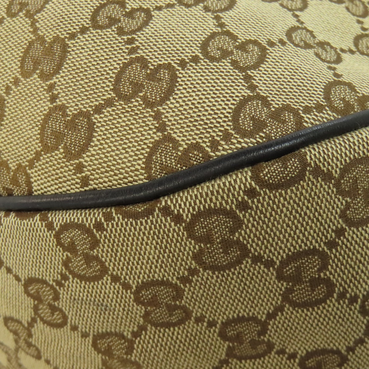 GUCCI Sukey Shoulder Bag GG Brown GG canvas with leather trim