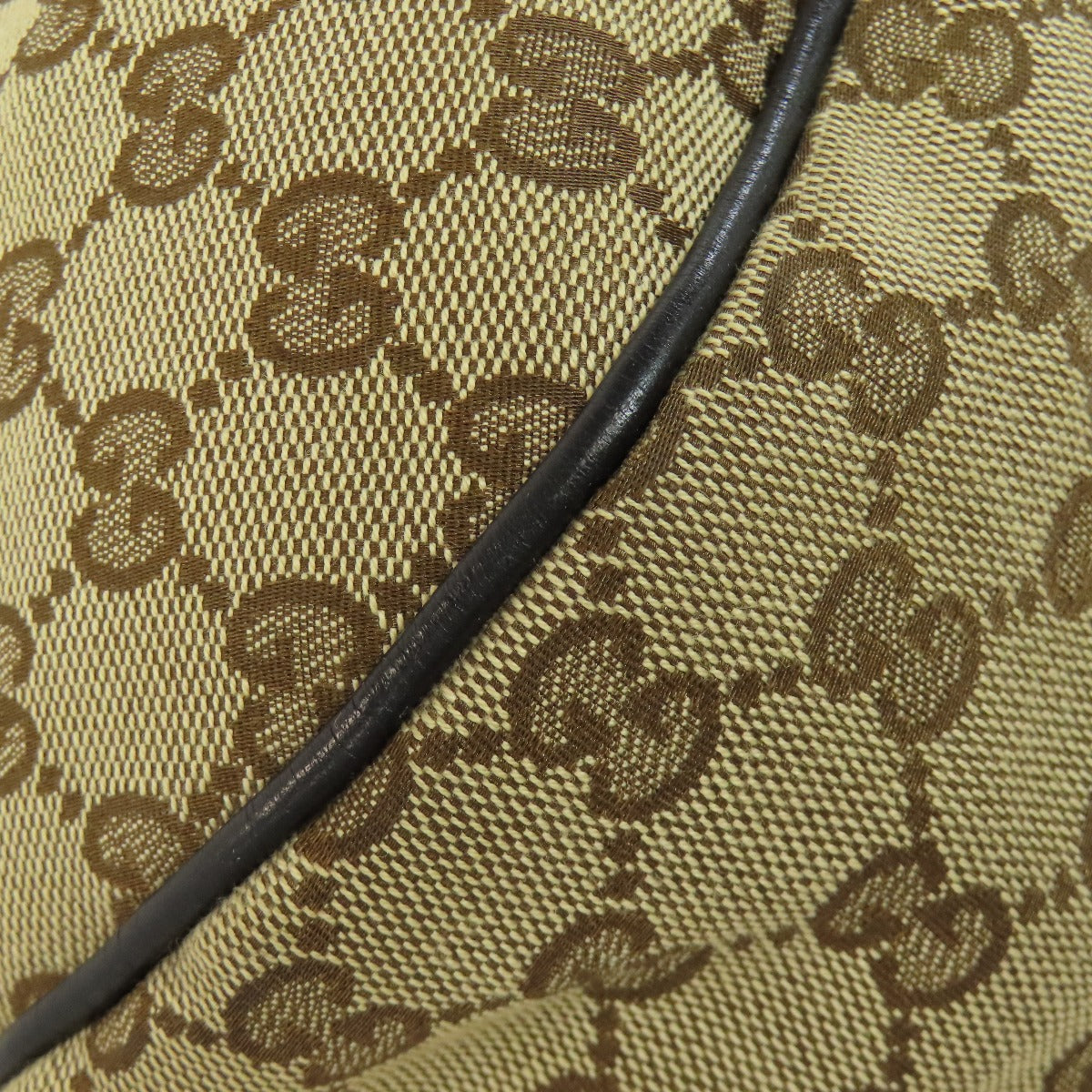 GUCCI Sukey Shoulder Bag GG Brown GG canvas with leather trim