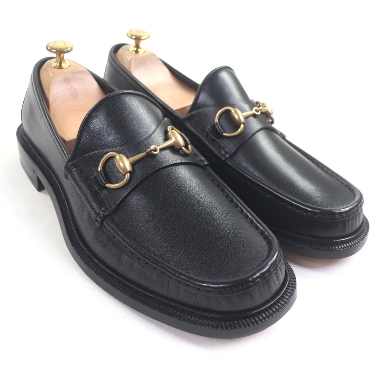 GUCCI – Leather Loafers – Black – Men’s Size 8.5 Near Mint