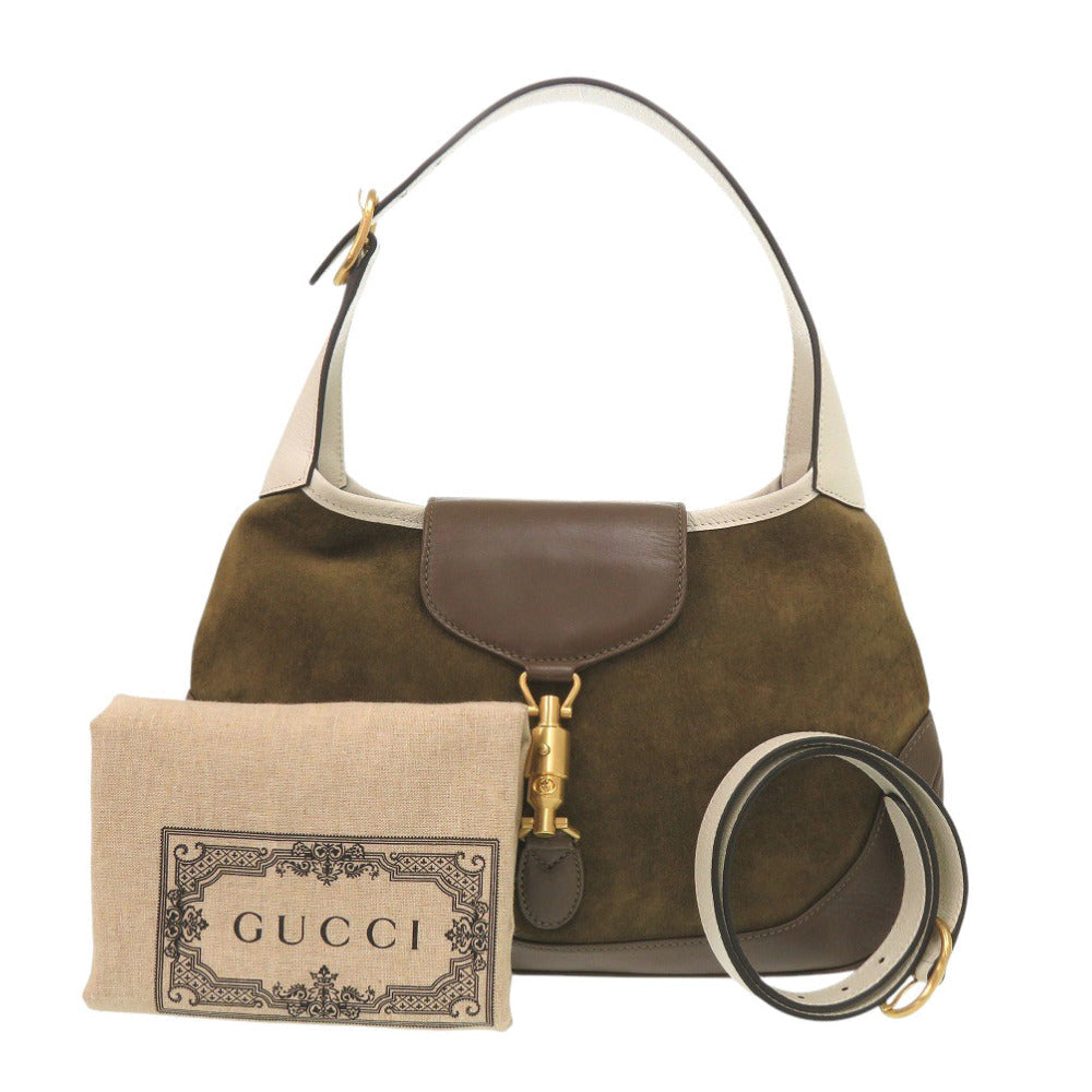 GUCCI – Jackie Shoulder Bag – Vault Vintage, Brown Suede & Leather