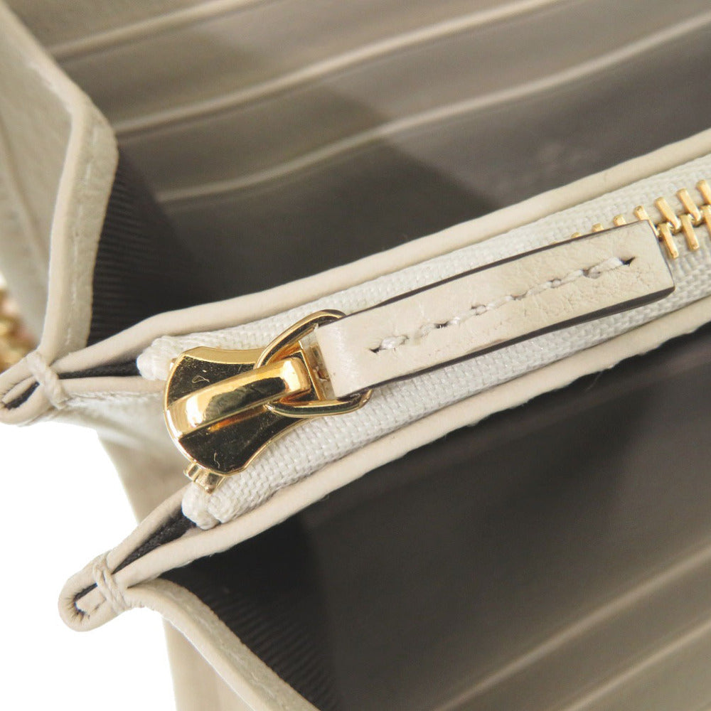 GUCCI – Blondy Chain Wallet – White Leather