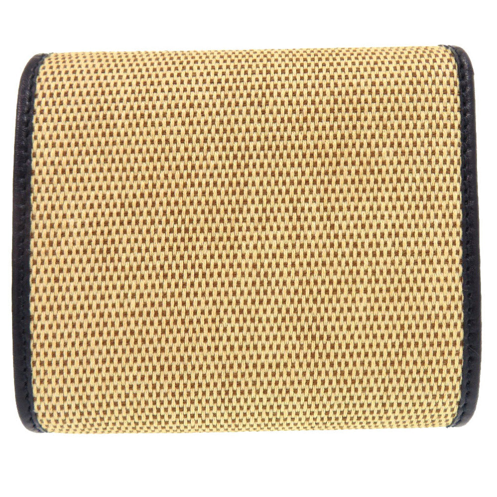 GUCCI – Horsebit Bifold Wallet – Beige Canvas & Leather