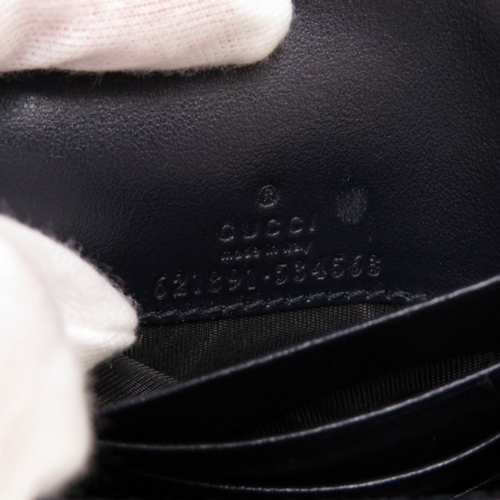 GUCCI – Horsebit Bifold Wallet – Beige Canvas & Leather