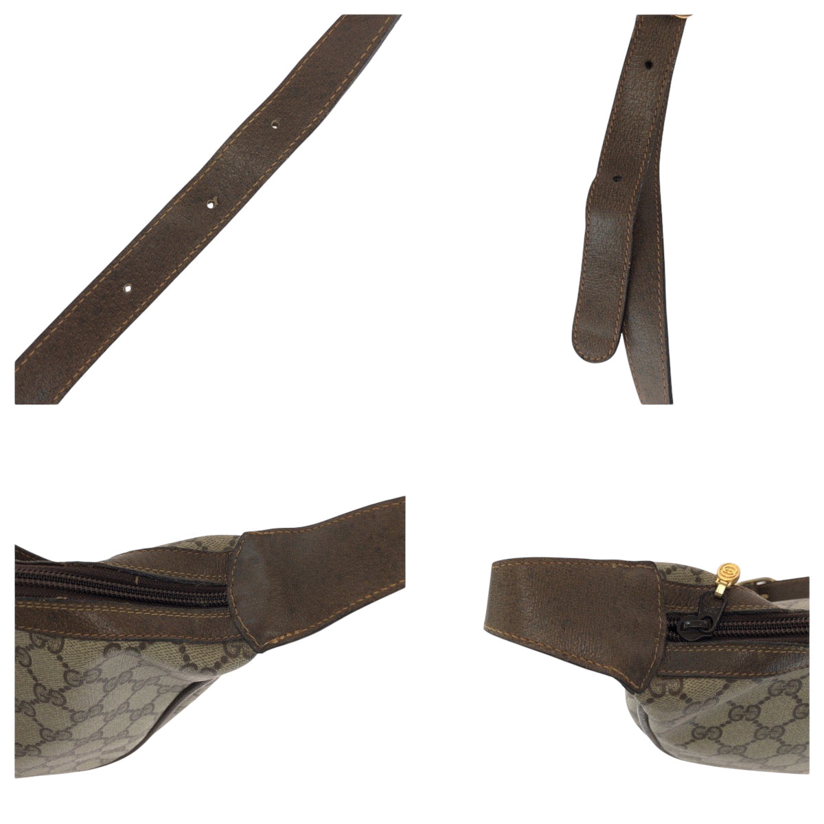 GUCCI – Sherry Line Old Gucci Shoulder Bag – GG Supreme Canvas Beige –