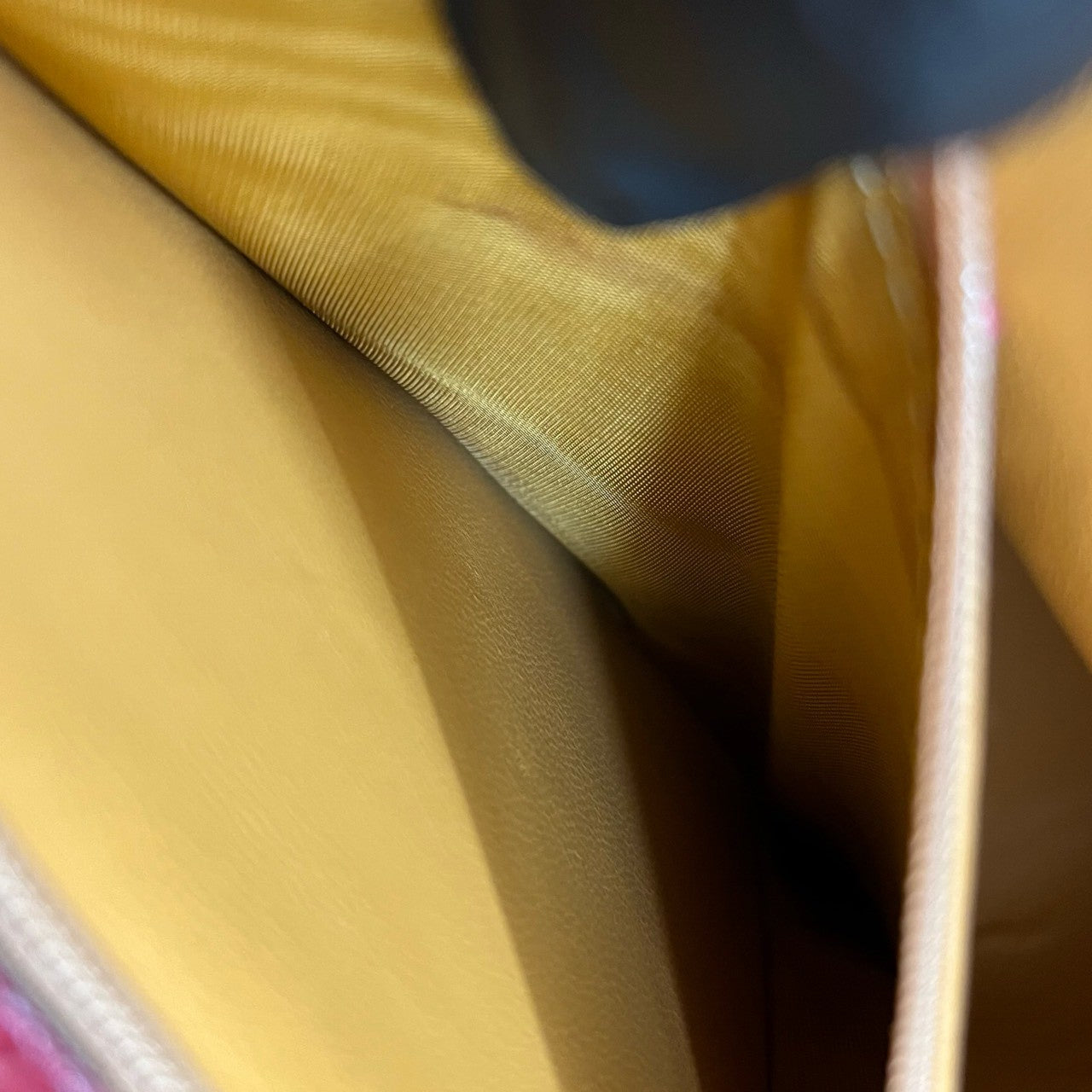 GUCCI – Red Leather Bamboo Handbag  –