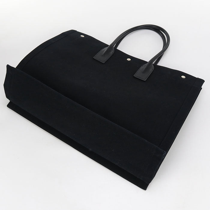 SAINT LAURENT – Rive Gauche Tote Bag – Black Canvas –