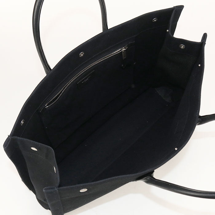 SAINT LAURENT – Rive Gauche Tote Bag – Black Canvas –