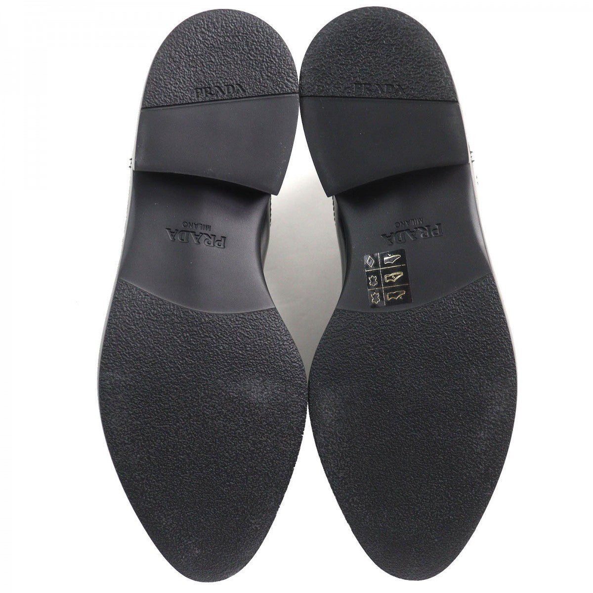 PRADA – Brushed Leather Short Boots – Black “Chocolate” – Size 37.5 –