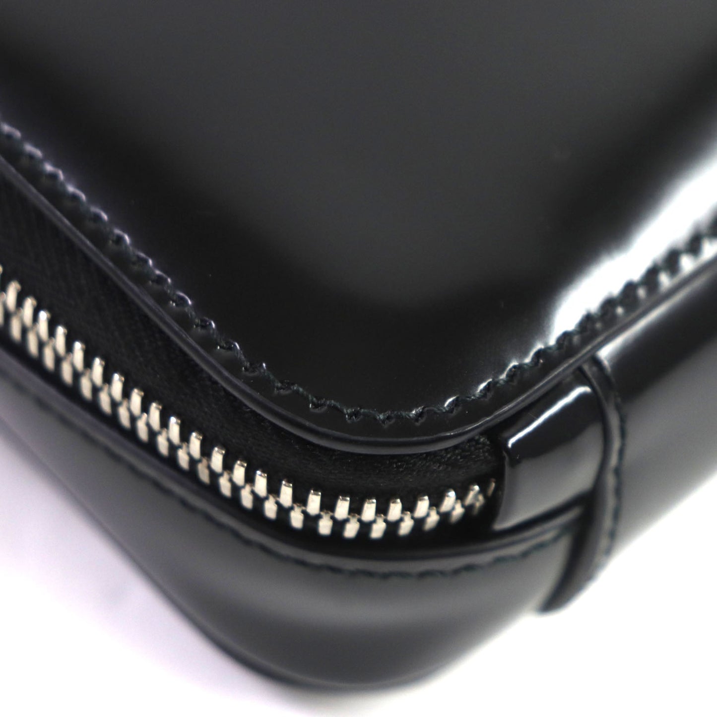 PRADA – Brick Shoulder Bag – Black Brushed Leather – Italy