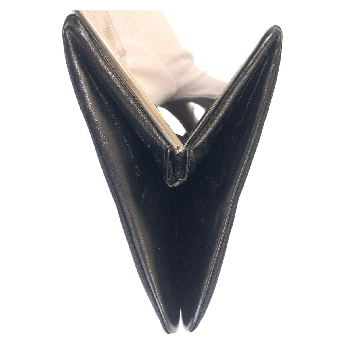 PRADA – Nylon Shoulder Pochette with Triangle Logo – Black with Silver Hardware –