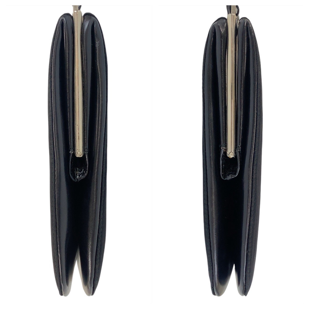 PRADA – Nylon Shoulder Pochette with Triangle Logo – Black with Silver Hardware –