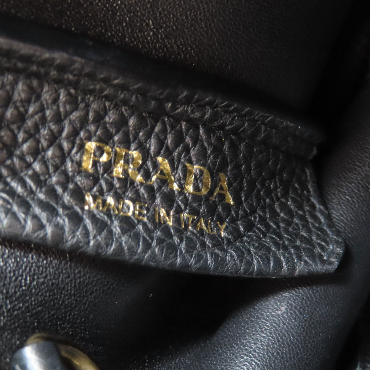 PRADA – Black Leather 2WAY Structured Handbag – With Shoulder Strap