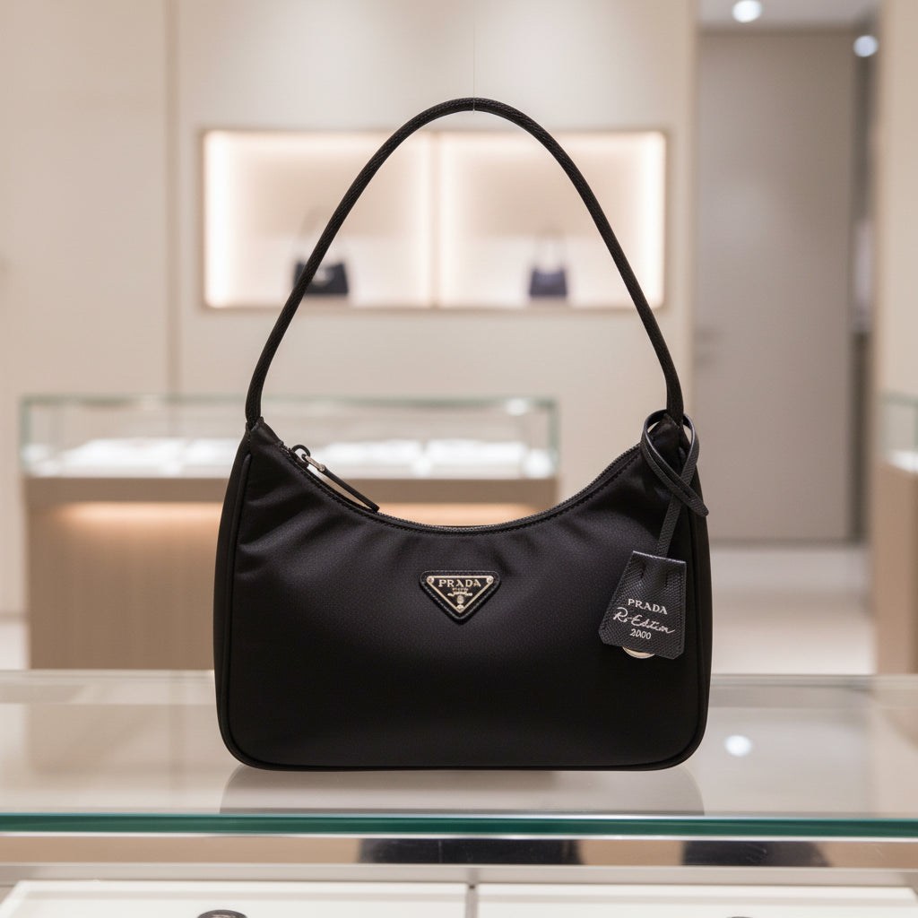 PRADA – Re-Edition 2000 Tessuto Nylon Shoulder Bag – Black