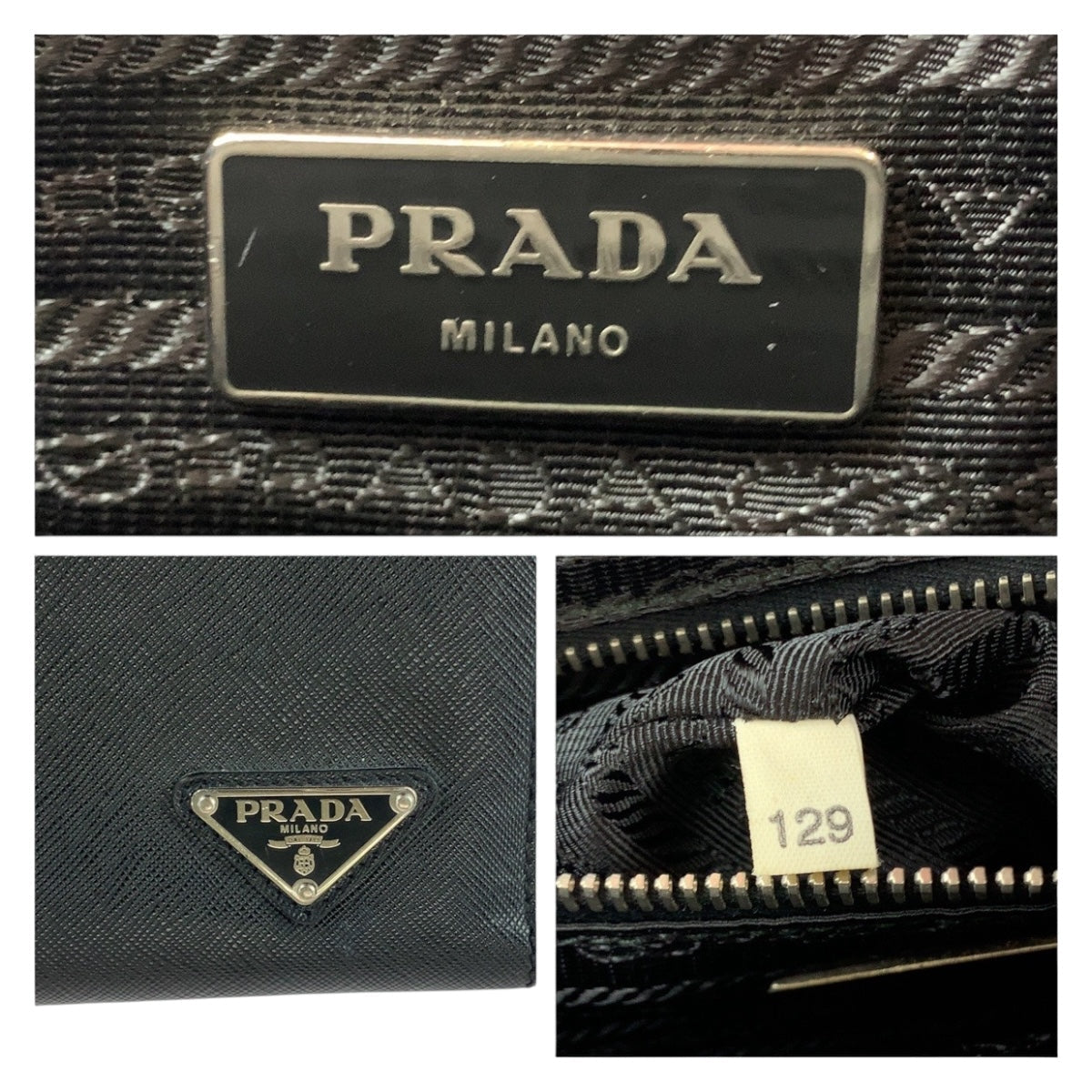PRADA – Saffiano Leather Triangle Logo Tote Bag – Black – Men’s Business / Briefcase Style