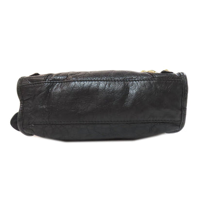 Balenciaga 00024768 by Nicolas Ghesquière – Giant Mini City Bag, 2WAY Style, Black Leather with Giant Gold Hardware, 2010s Collection, 100% Authentic Pre - Owned Item No. 75514657 - LLUXE.CA