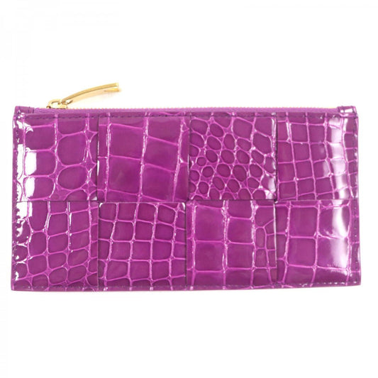 Bottega Veneta 00028928 Cassette Long Zipper Card Case – Purple Patent Leather by Daniel Lee, Circa 2020, Made in Italy - LLUXE.CA