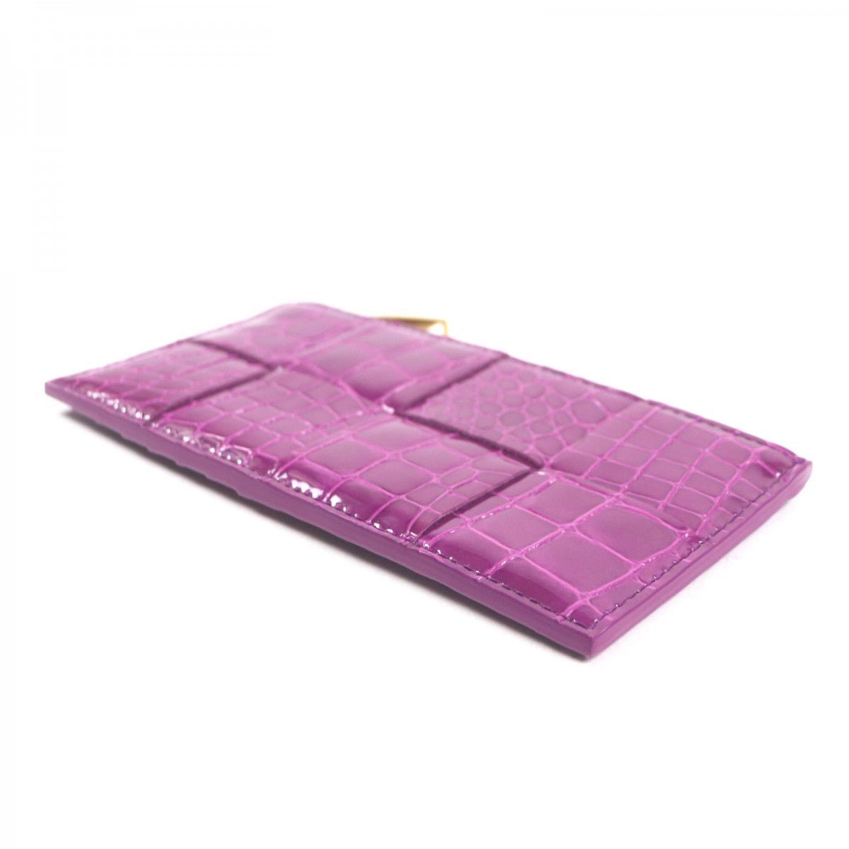 Bottega Veneta 00028928 Cassette Long Zipper Card Case – Purple Patent Leather by Daniel Lee, Circa 2020, Made in Italy - LLUXE.CA